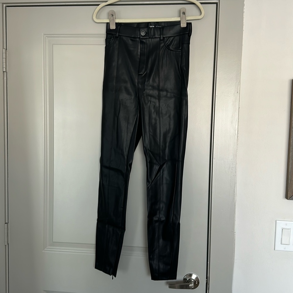 Zara Faux Skinny Leather Pants